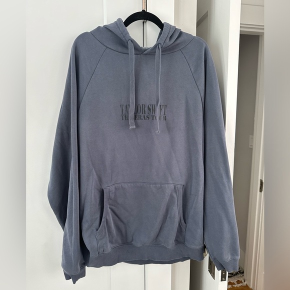 Taylor Swift Tops - Taylor Swift Eras Tour Blue Crew Hoodie
